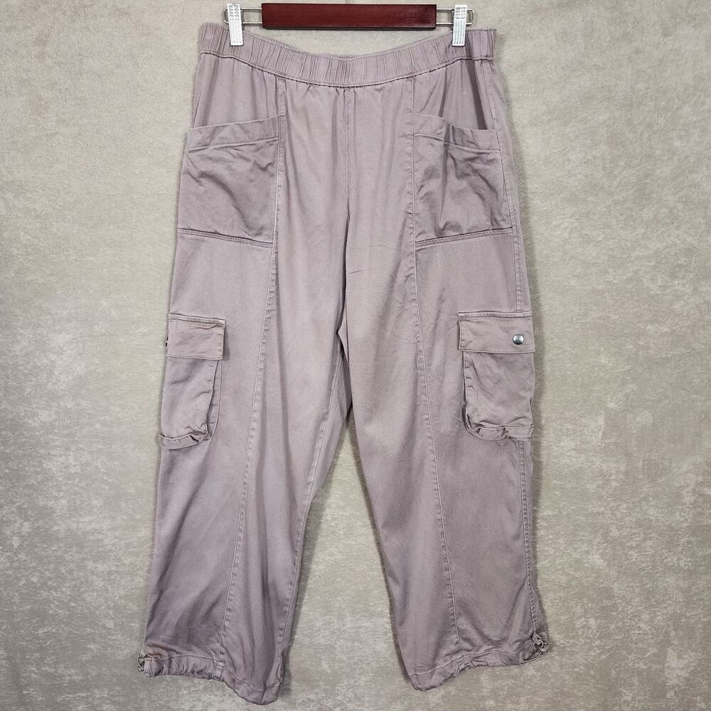 C&C California cargo pants parachute drawstring stretch waist XL outdoor joggers